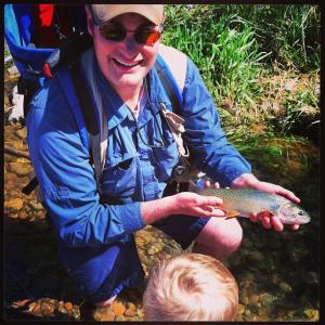 Ben admires Dad's nice cutty.  