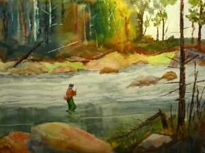 Fast Water Rainbows and Browns. 